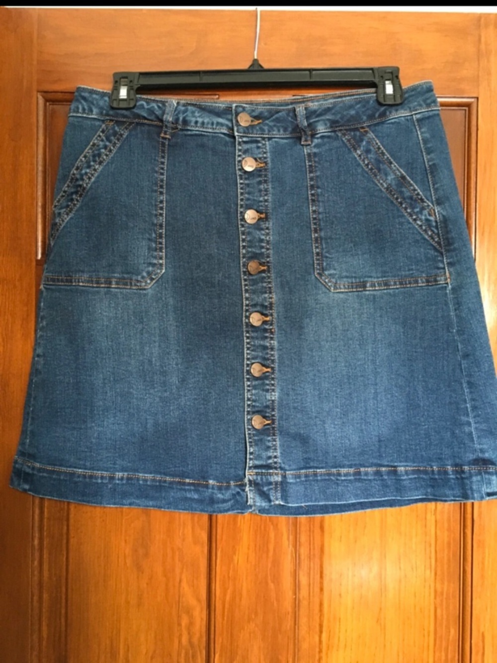 JAG Denim Button Front Skirt - size 12